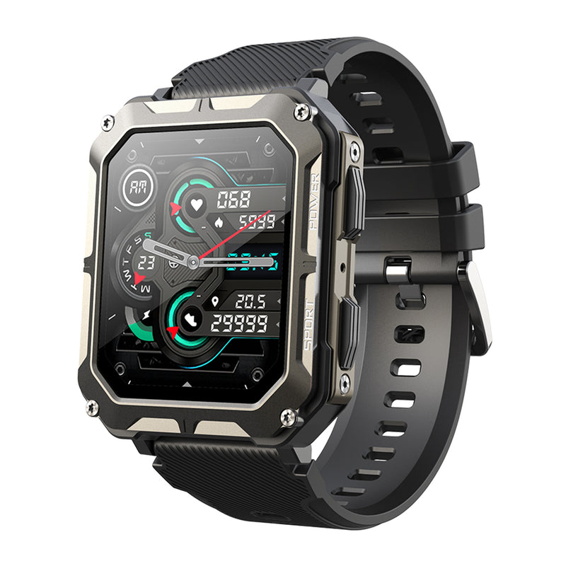 C20 Pro Smartwatch Sprachassistent BT Wireless Call Business Outdoor Sports IP68 Wasserdichte Armbanduhr für Android iOS