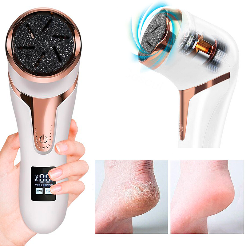 ReCharge PediTool - Electronic Foot Files Portable Electric Foot Callus Remover Foot Care Tool for Dead Hard Skin Rechargeable Pedicure Tools