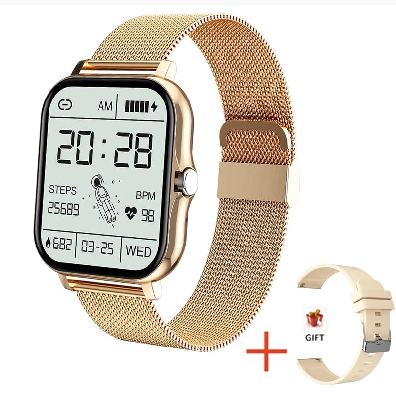 LIGE Watch Series Premium für IOS / Android – Smartwatch für Männer und Frauen, Geschenk, Voll-Touchscreen, Sport-Fitness-Uhren, Bluetooth-Anrufe, digitale Smartwatch-Armbanduhr