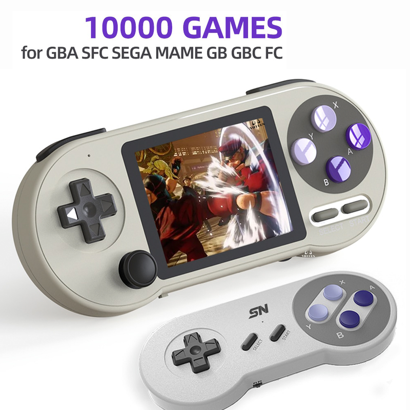 Retro SF2000 Handheld-Spielekonsole 10.000 Kinderspiele – SNES GBA Sega Dendy