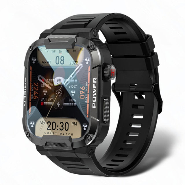 Robuste Militär-Smartwatch für Herren für Xiaomi android/ ios ,Fitness-Uhren, IP68, wasserdicht, 1,85 Zoll Bluetooth-Anruf