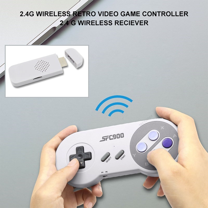 Super Retro Game Stick SF900 Nintendo 4K Klassisch mit 2 Wireless Controller