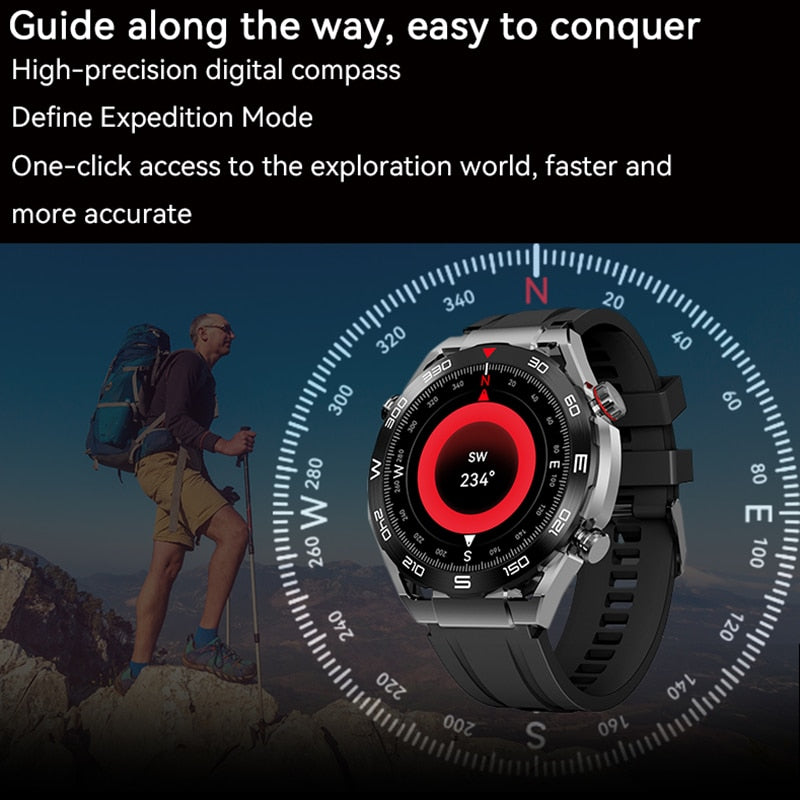 Smartshop Ultimate IOS Multifunktionale Smartwatch IOS - für Unternehmen Männer, Bluetooth-Anruf, Kompass, NFC 100+, Sprots, Smartwatch, wasserdichte Uhren, iOS