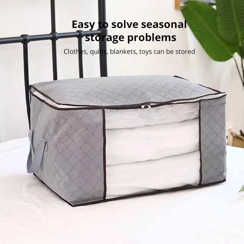 Non Woven Cotton Quilt Storage Bag Large Capacity Clothing Cotton Quilt Mobile Luggage Moisture Proof And Dustproof Portable Bag