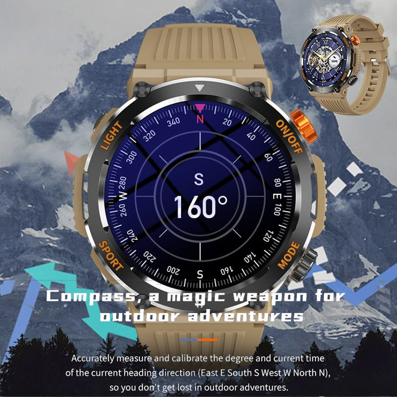 BT4 Luminus Smartwatch AMOLED - Stahlgürtel